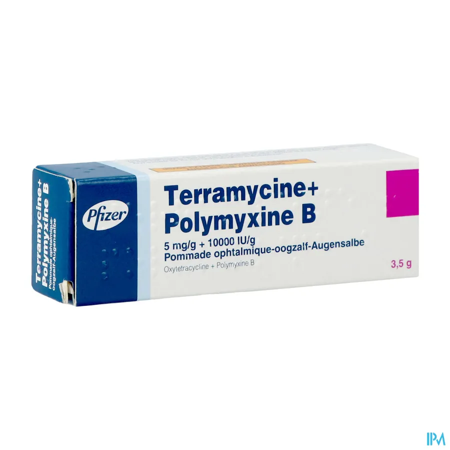 packshot van Terramycine Oogzalf 3,5g