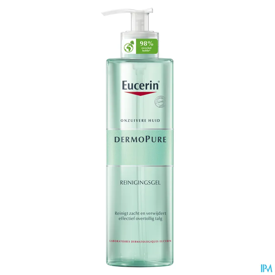 packshot van Eucerin Dermo Pure Reinigingsgel voor Onzuivere Huid Pompflacon 400 ml