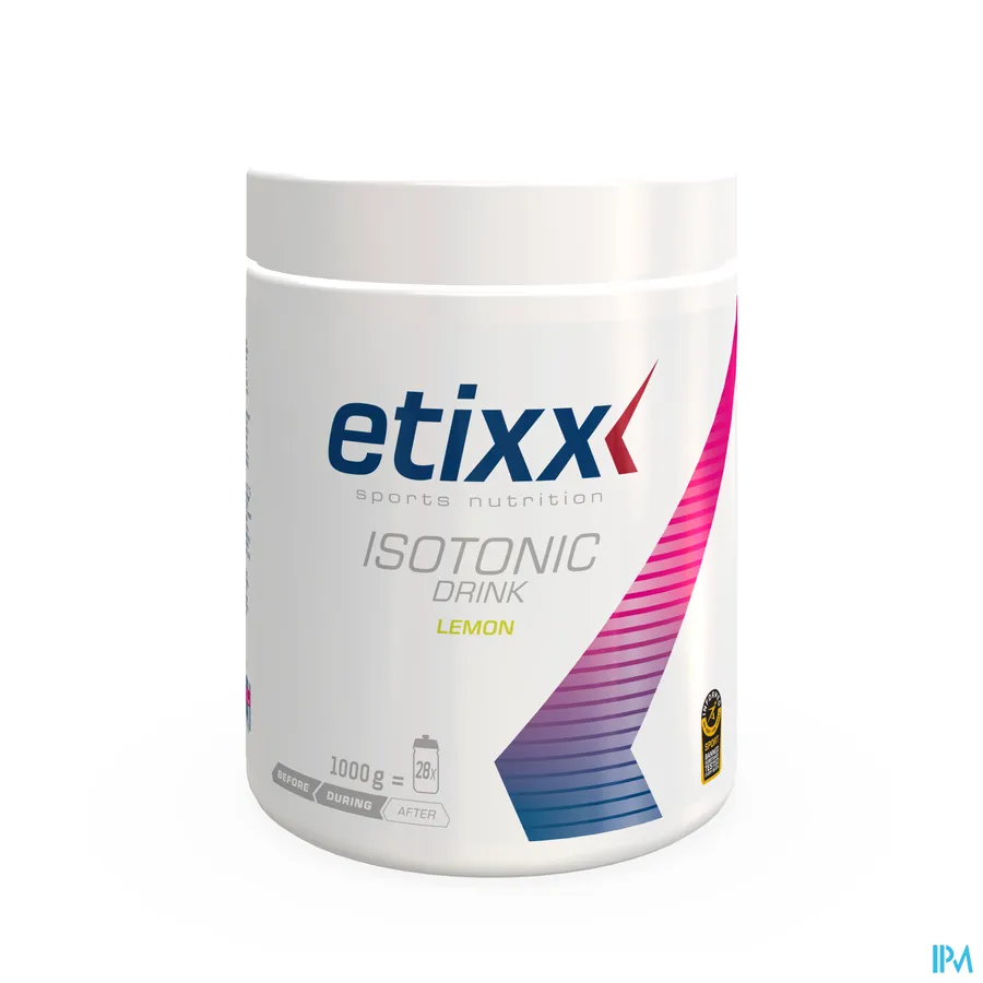 packshot van Etixx Isotonic Poeder Citroensmaak 1 kg