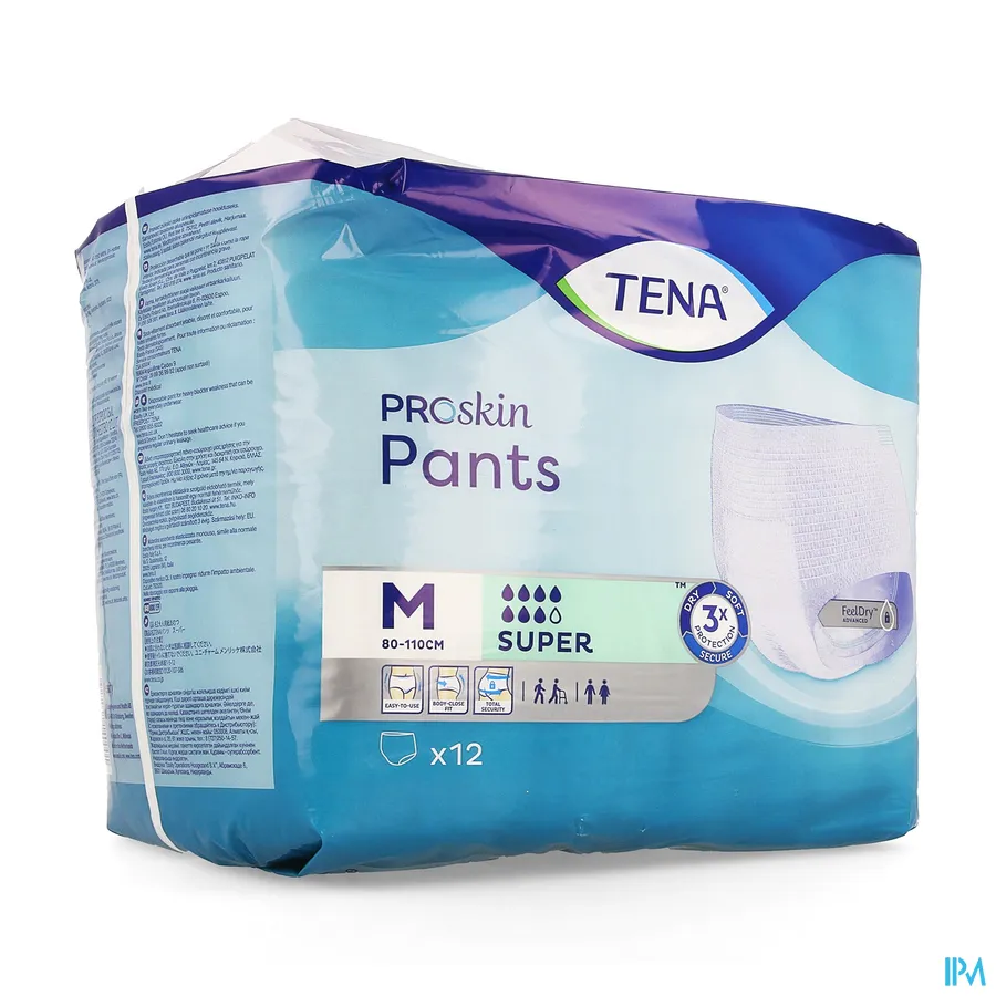 packshot van TENA ProSkin Pants Super M - 12 stuks